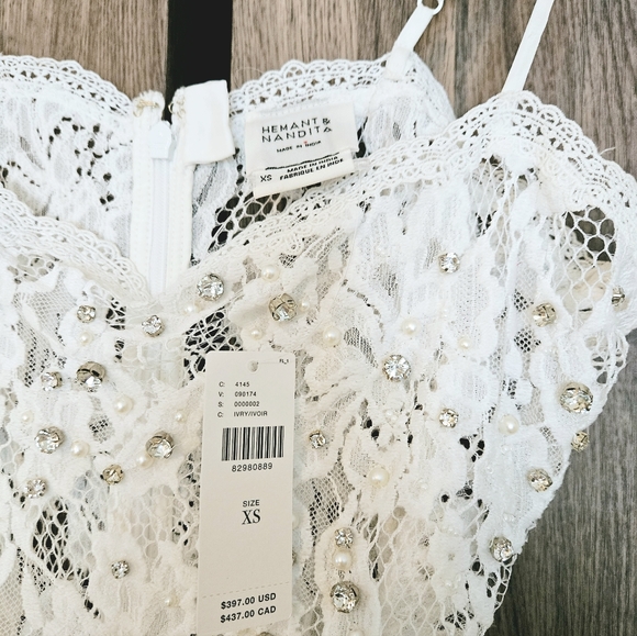 Hemant & Nandita Sheer Lace Midi Dress - Picture 6 of 8